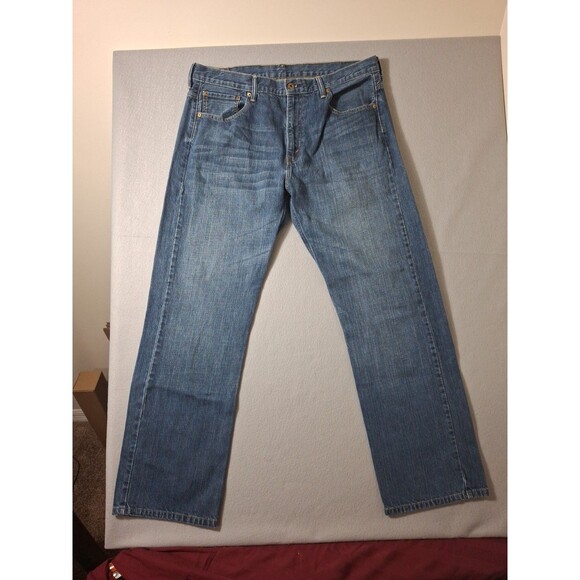 Levis 559 Jeans Mens 36x34 Denim Pants Washed Out Wide Leg Straight Loose Work